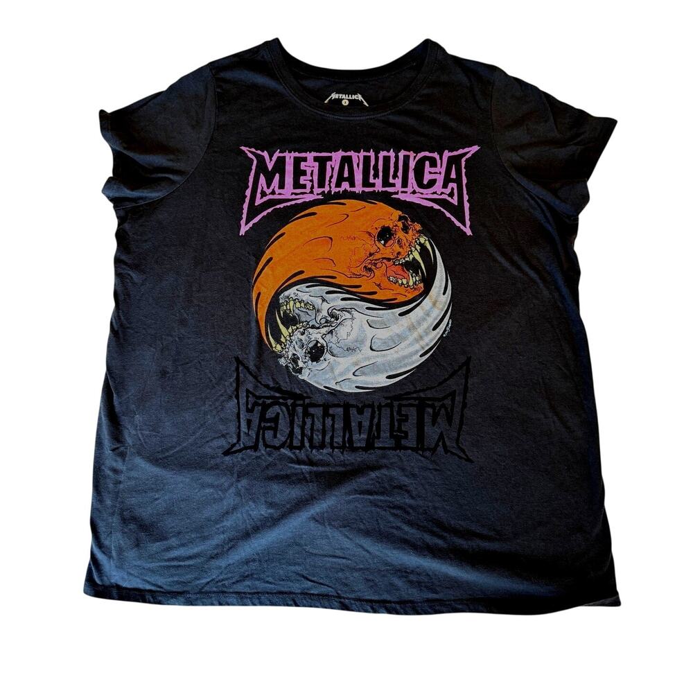 Metallica Yin Yang Black and Pink T-Shirt 3X